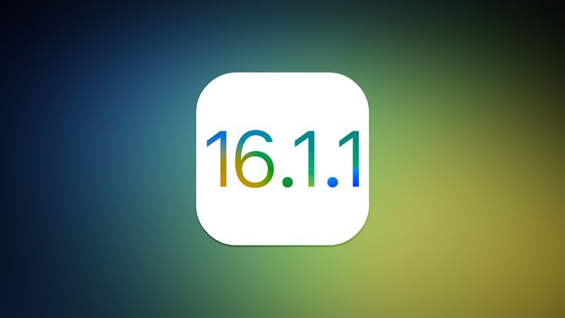 ∞ Apple Releases iOS 16.1.1 and iPadOS 16.1.1 With Bug Fixes ∞