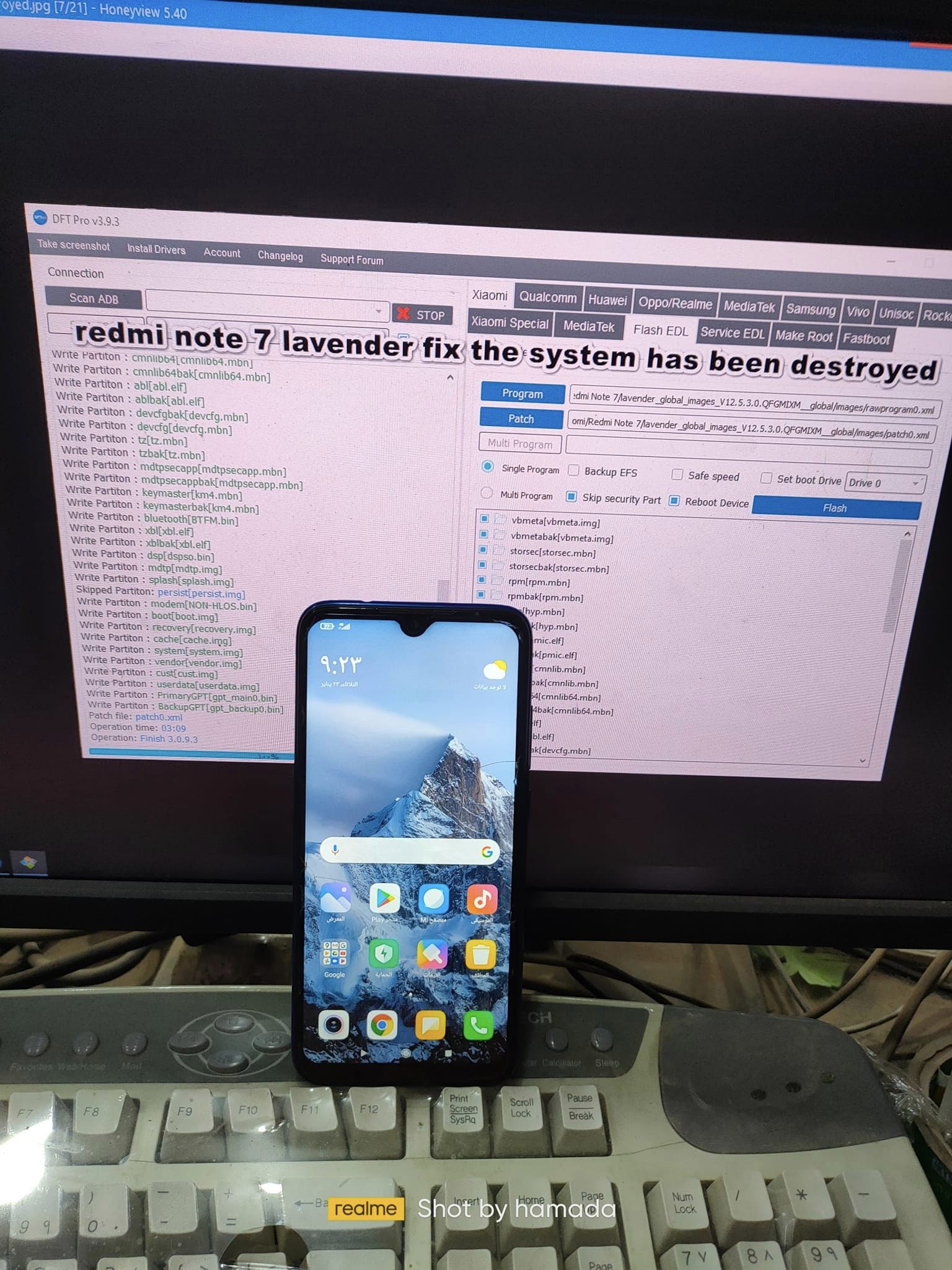 redmi note 7 lavender fix the system has been destroyed