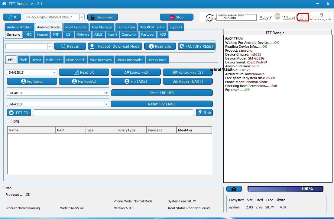 EFT Dongle Success Reports by ashraf77160