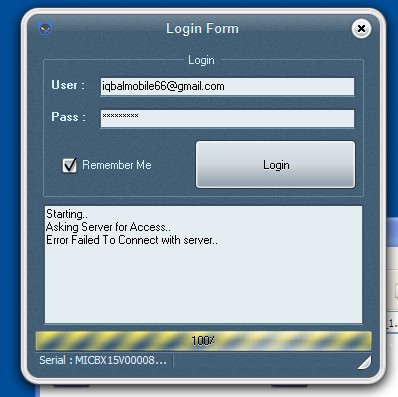 �� ����� �������� ���� Error filed to connect with server ��� �������