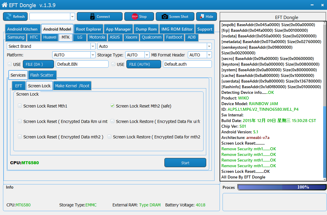 proglak )  EFT Dongle Success Reports )