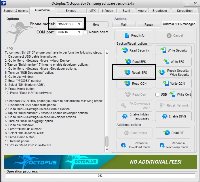 ������ ��� efs j510f
