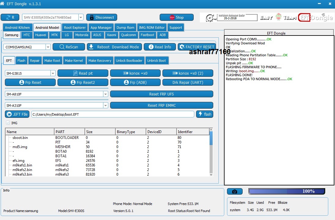 EFT Dongle Success Reports by ashraf77160