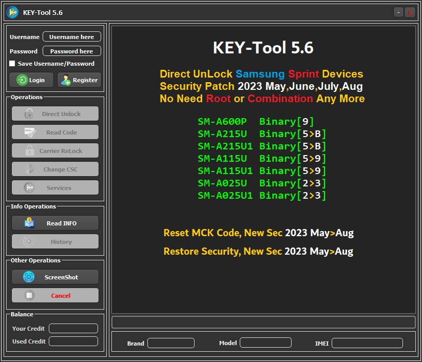 KEY-Tool 5.6 - Direct UnLock Samsung Sprint - JDM Models ✅