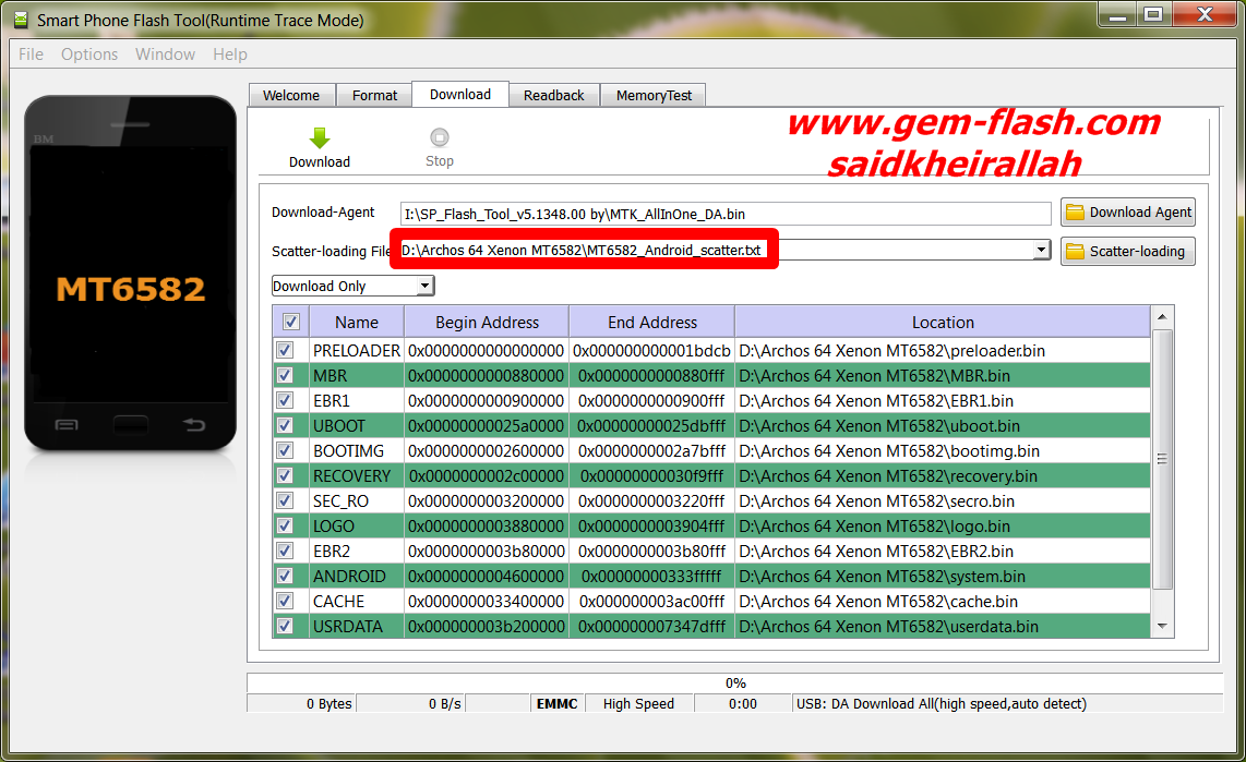 ����� ARCHOS 64 XENON flash file  ������ ����� ��������