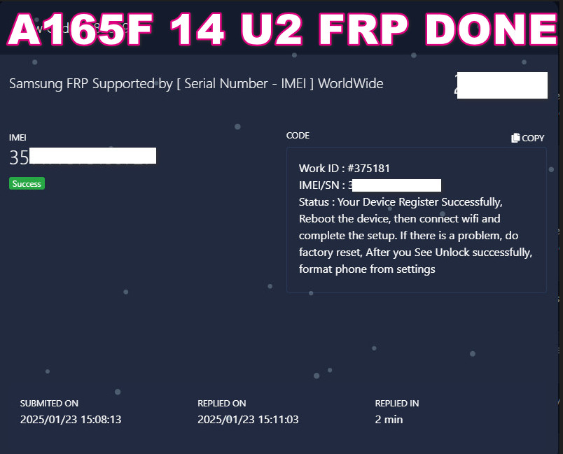 A165F 14 U2 FRP DONE