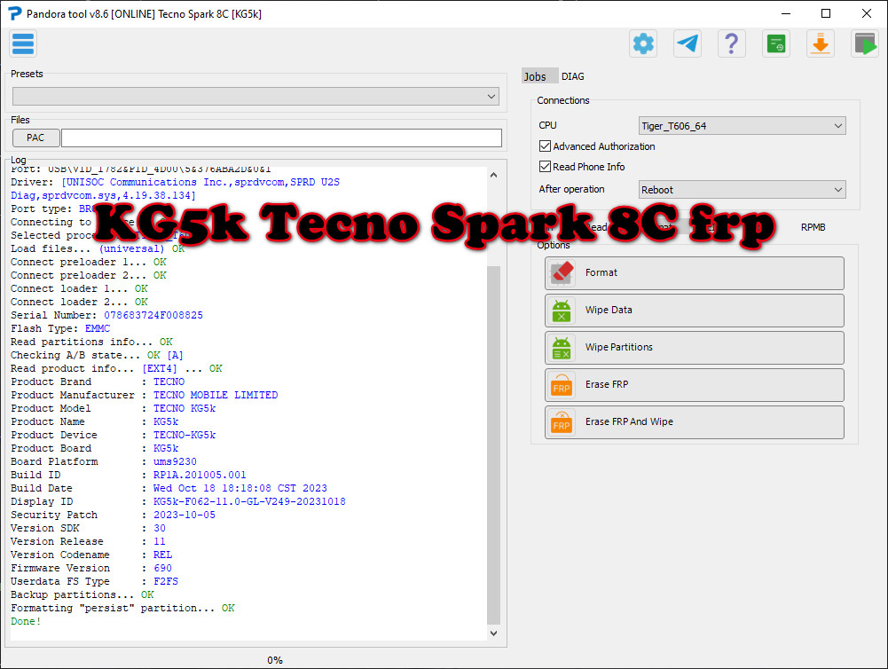 KG5k Tecno Spark 8C frp