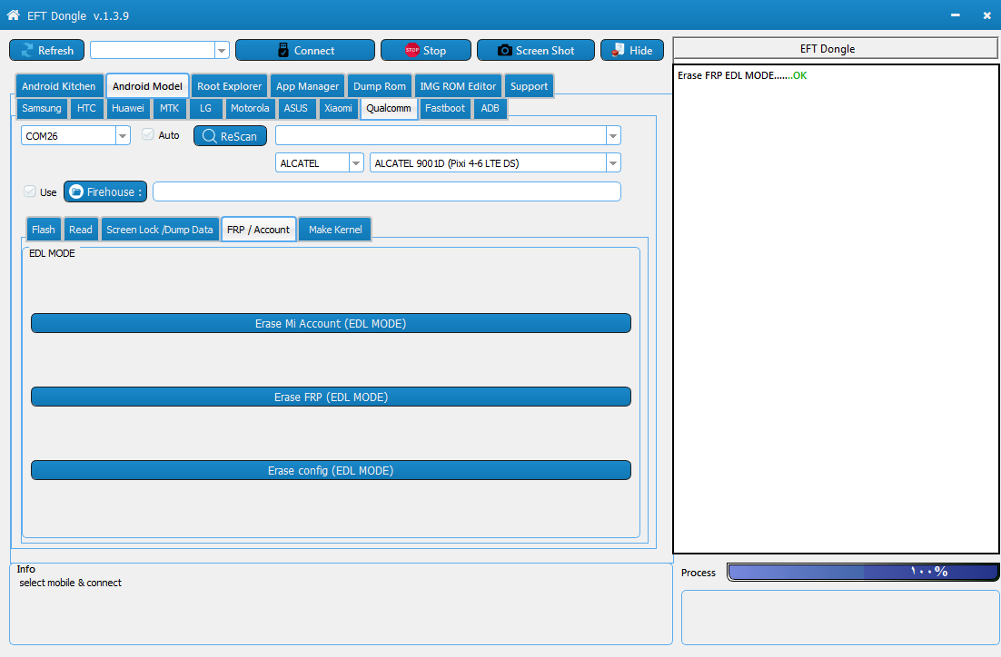 Frp account. 9001d. EFT Dongle.