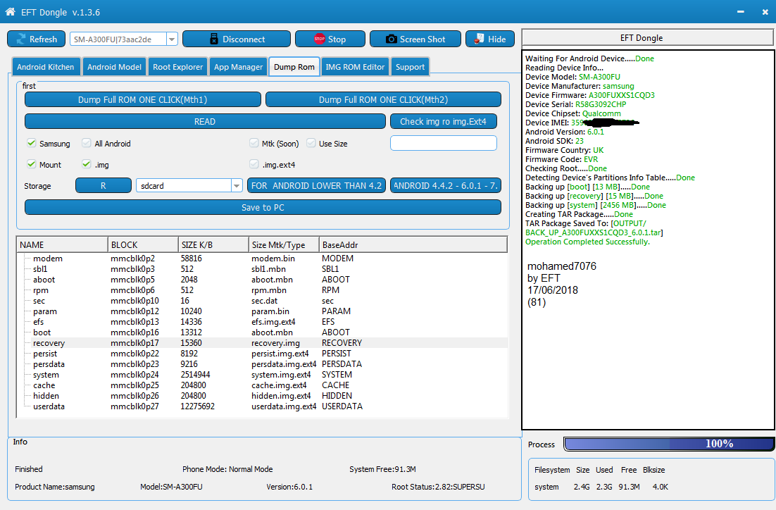 (EFT Dongle Success Reports (mohamed7076