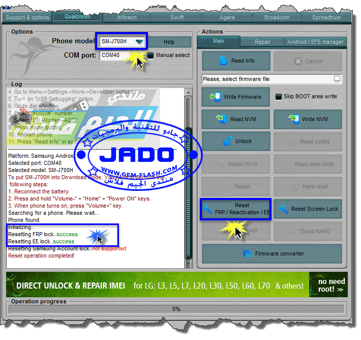 Samsung SM-J700H (Google Account) FRP Done With Octoplus Box