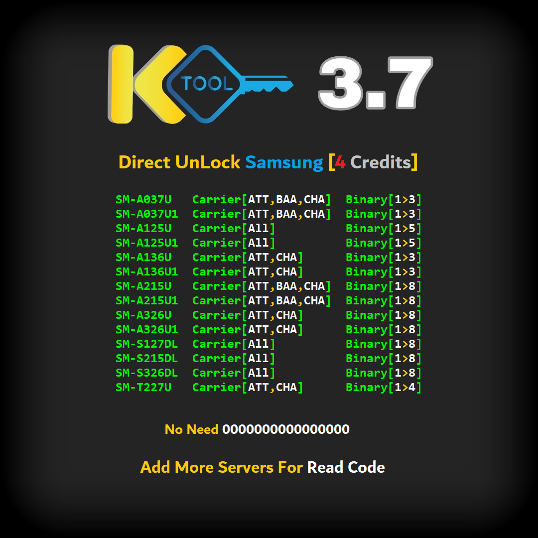 KEY-Tool 3.7 : -> Direct UnLock Samsung MTK Models - No Need 0000000000000000