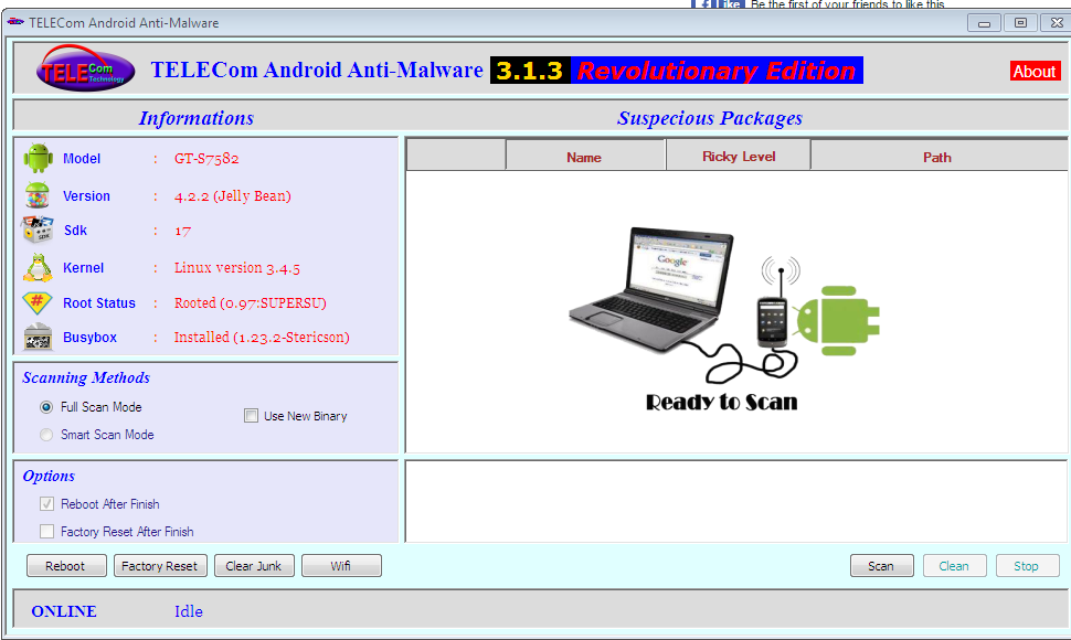 ����� ������ Telecom Android Anti-Malware 3.1.3