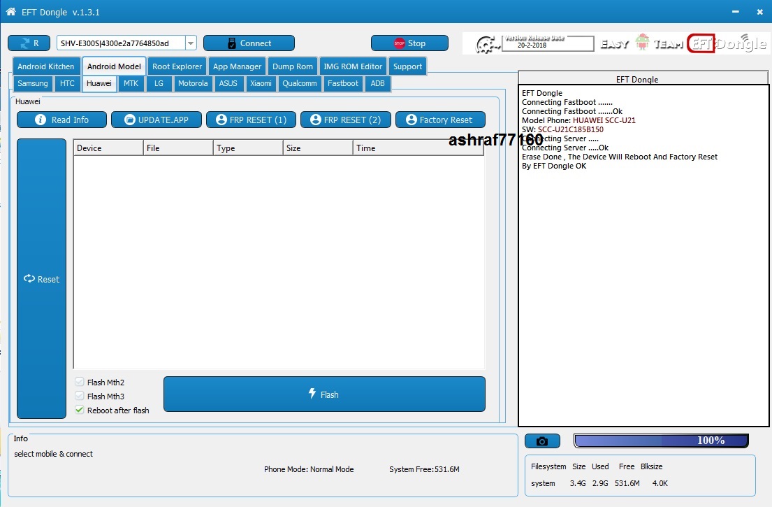 EFT Dongle Success Reports by ashraf77160