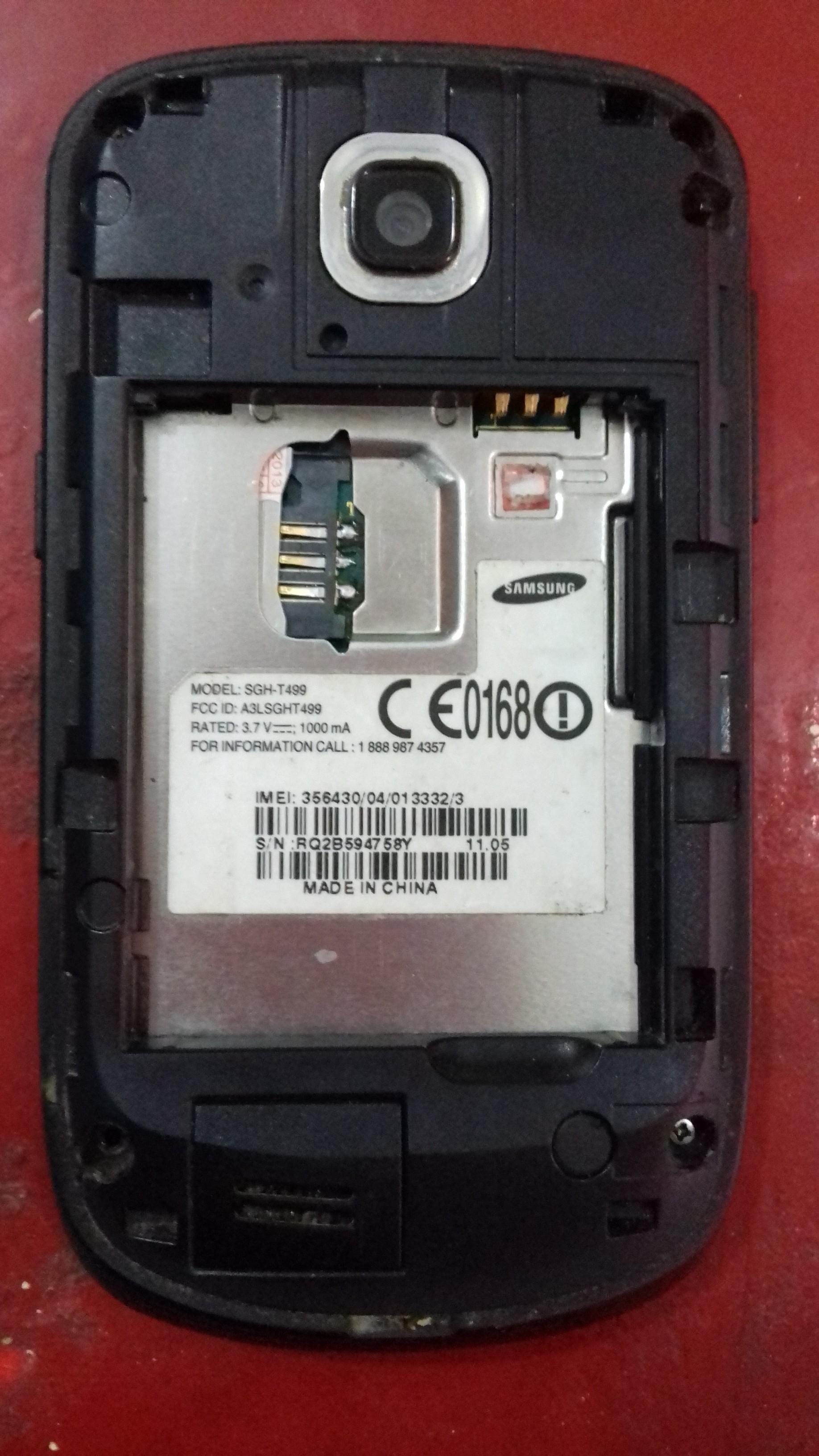 ����� ���� ��� �� ������� SGH-T499 �� ���� ���� �����