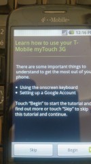 T-Mobile myTouch 3G lockscreen