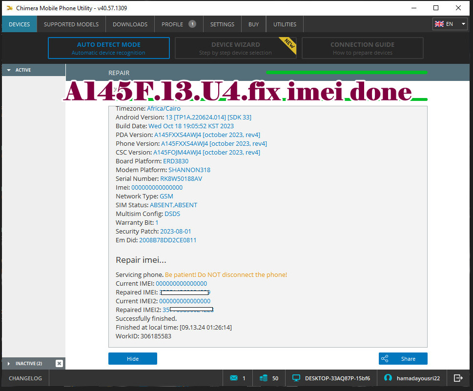 A145F.13.U4.fix imei done