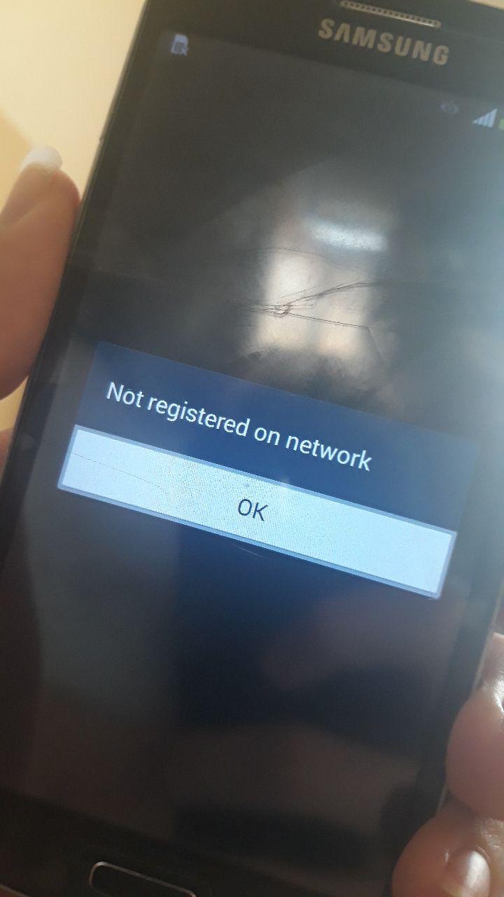 Not Registered On Network samsung g7102