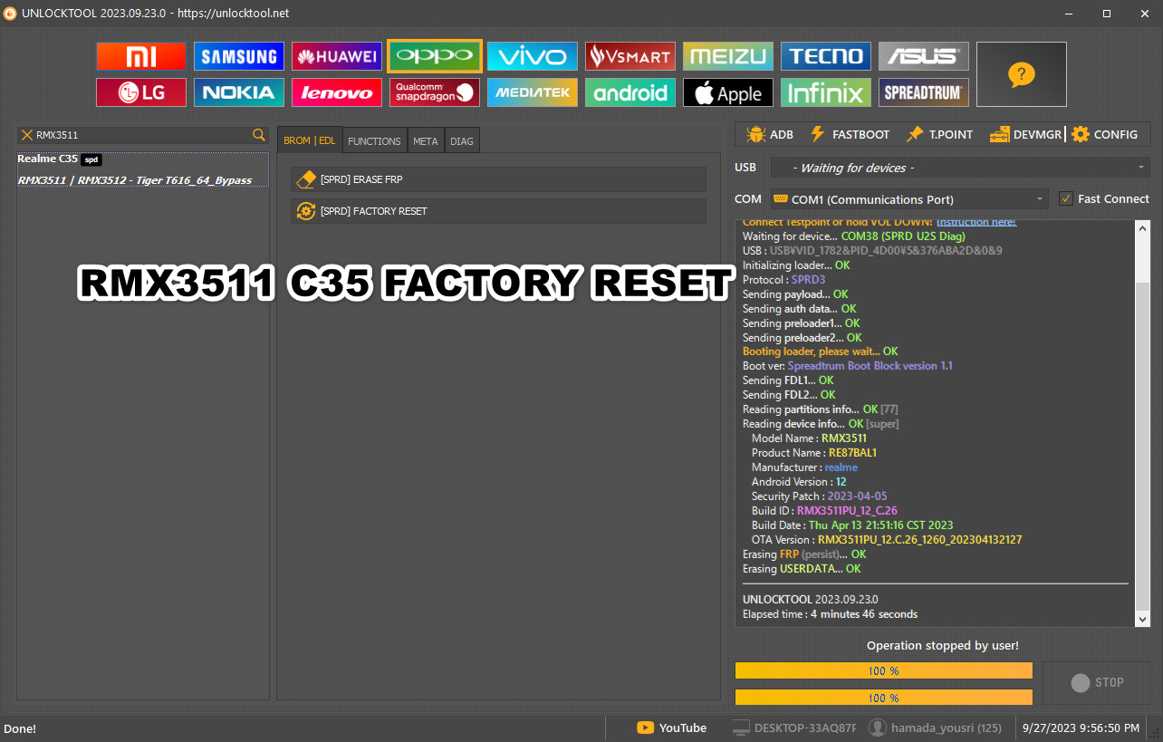 RMX3511 C35 FACTORY RESET