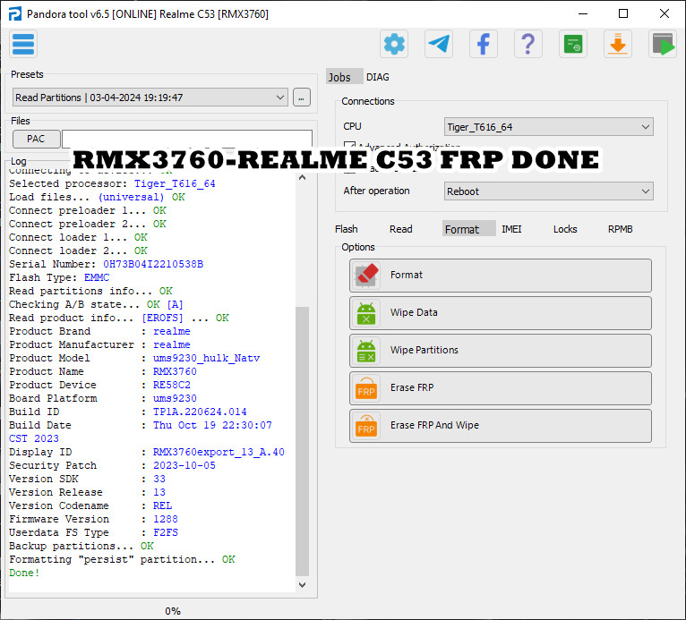 RMX3760-REALME C53 FRP DONE