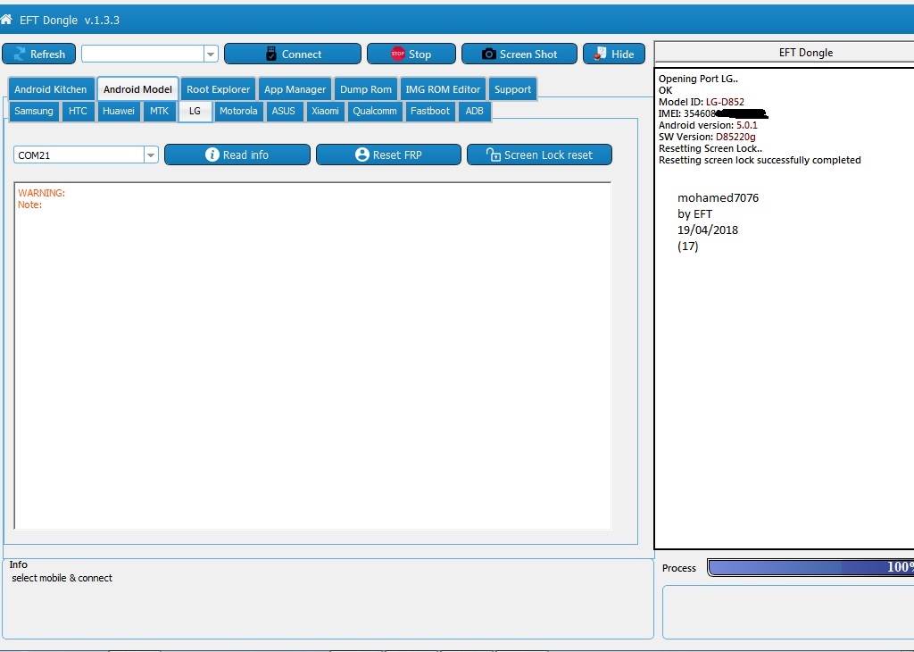 (EFT Dongle Success Reports (mohamed7076