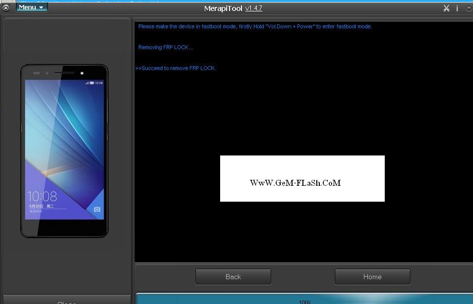 ARCHOS 50d Helium 4G Cpu Qualcomm FRP Remove with MerapiTool 1.4.7