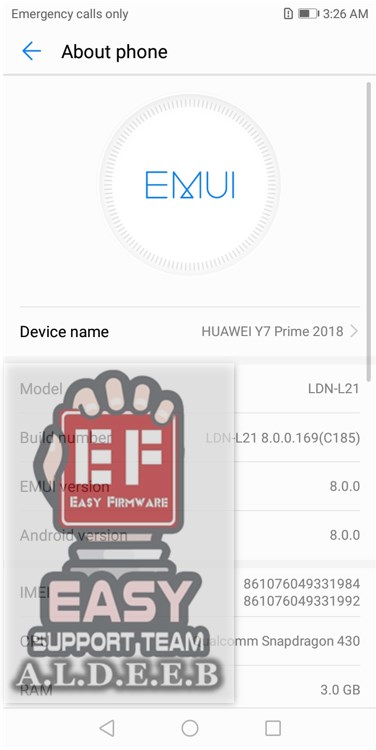 Remove Google account HUAWEI (LDN - L21)