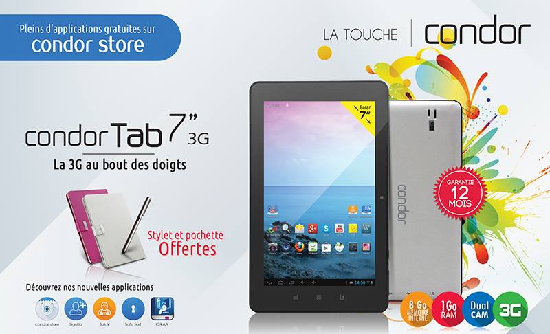��� ���� ������ condor ctab700L 3G