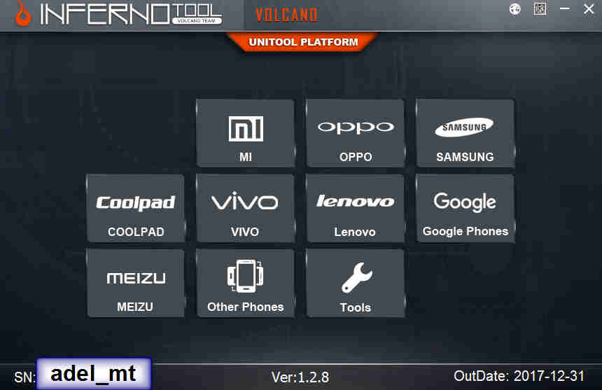 Inferno UniTool 1.2.8 World's 1st Added 1-Click Vivo Demo Fix & Latest Nokia Phones