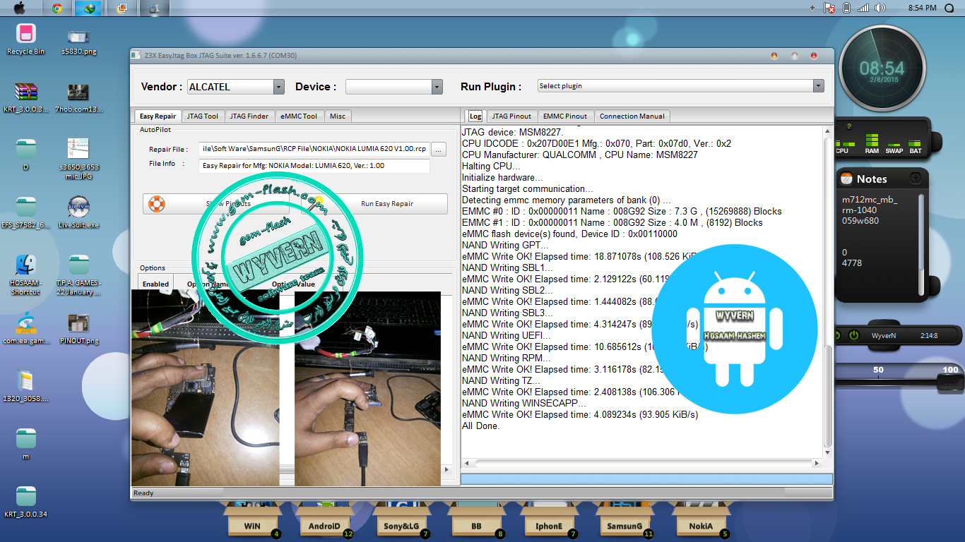 lumia 620 repair dead boot done with Easy Jtag