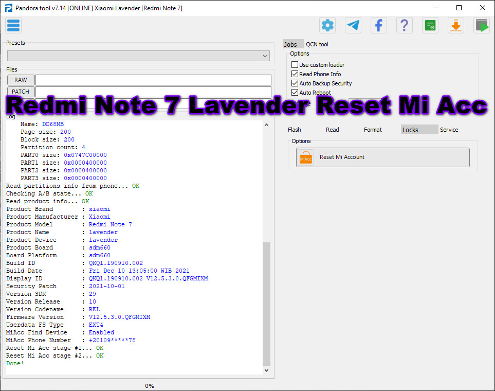 Redmi Note 7 Lavender Reset Mi Account