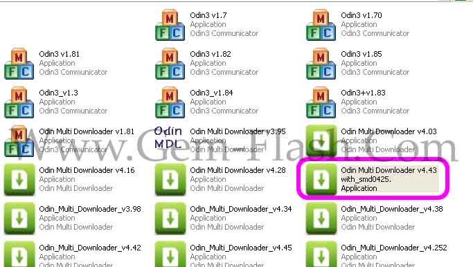   Odin Multi Downloader And pit & ops files