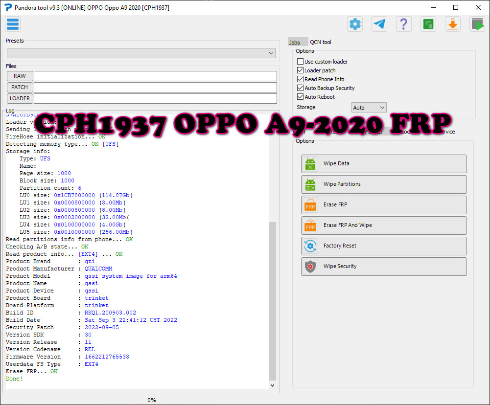 CPH1937 OPPO A9-2020 FRP