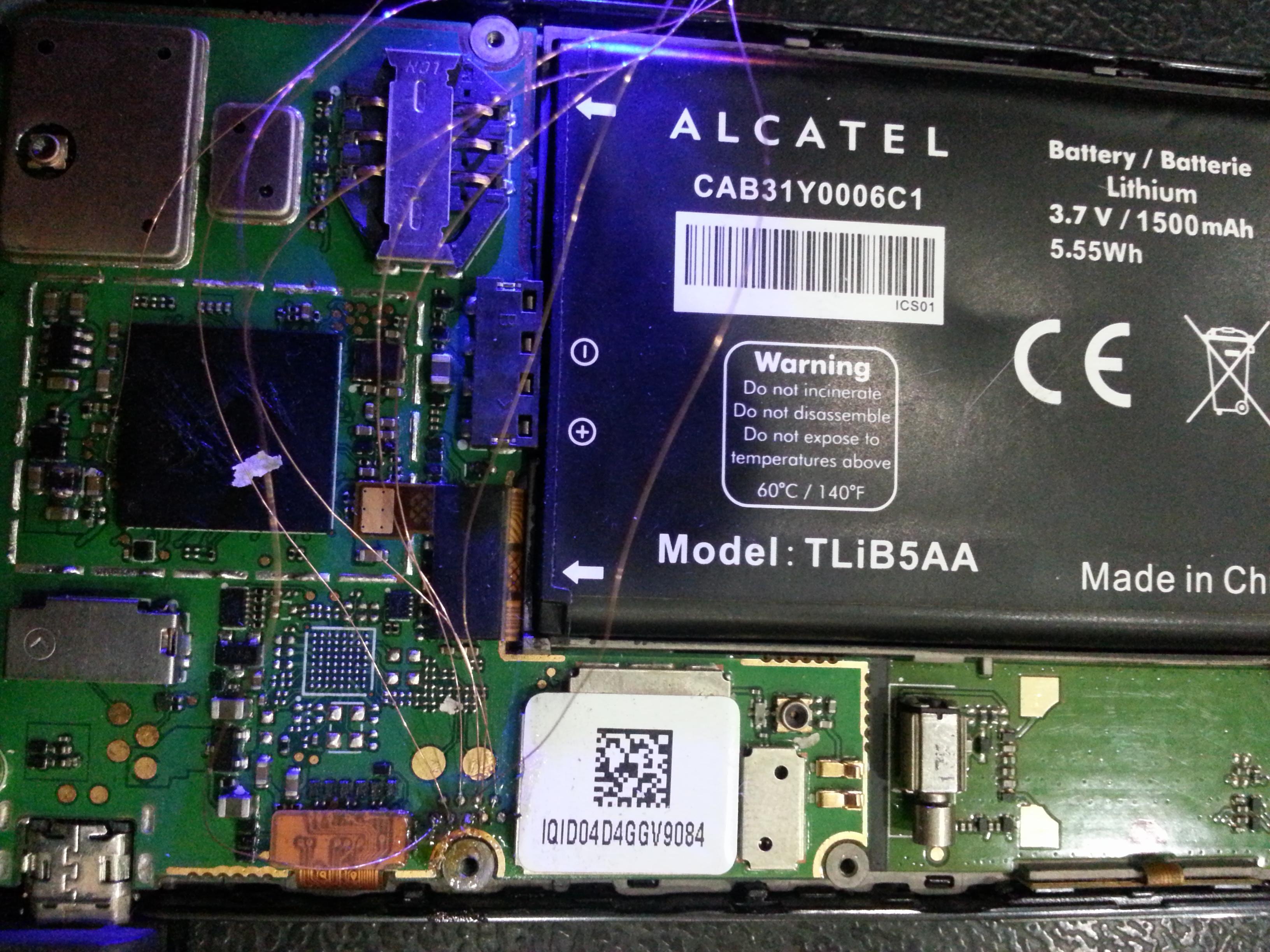 Repair alcatel one touch 995 dead boot + qdloader Problem