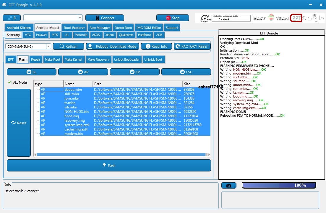 EFT Dongle Success Reports by ashraf77160