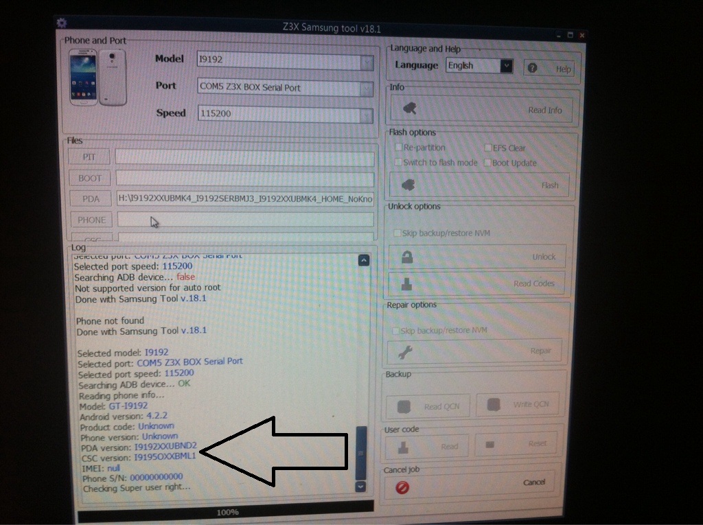 ���� �� ������� 9192   IMEI null/null