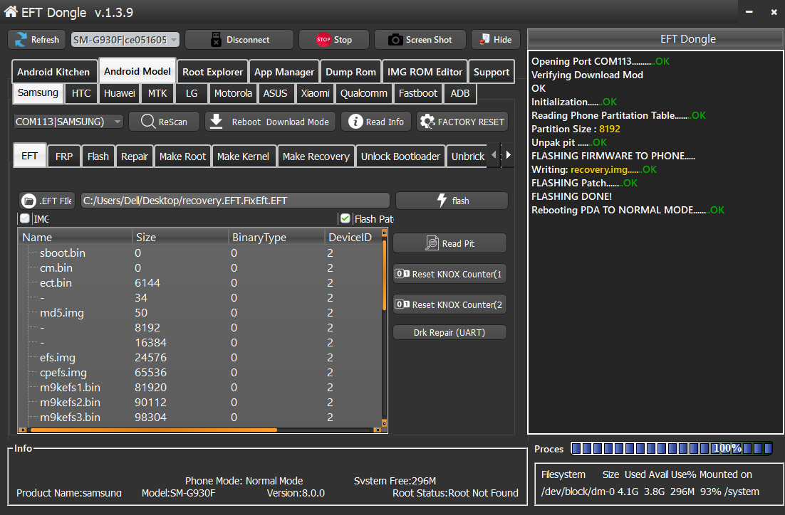 proglak )  EFT Dongle Success Reports )