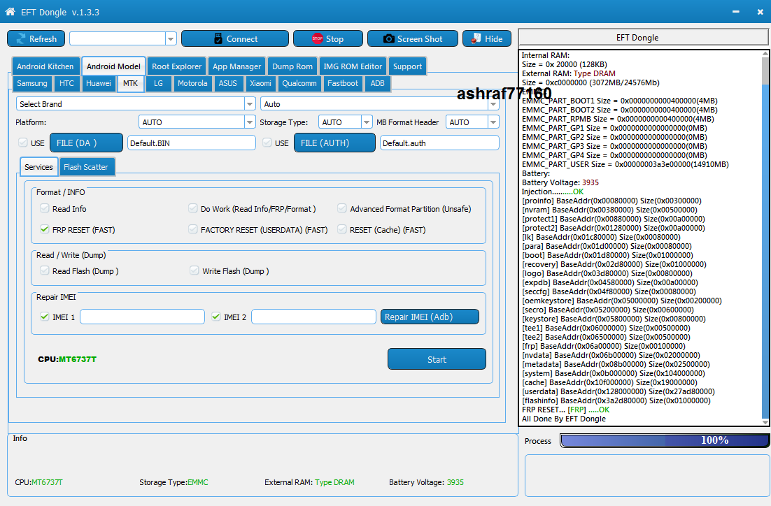 EFT Dongle Success Reports by ashraf77160