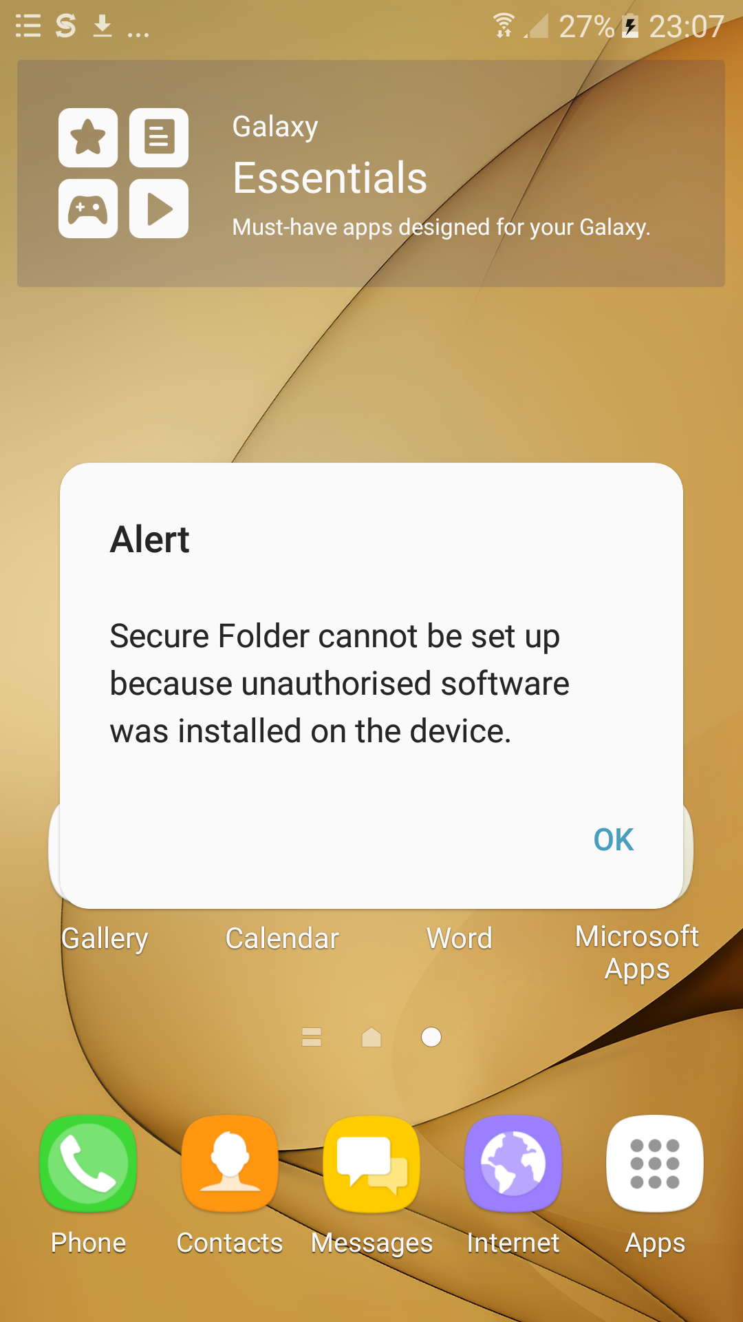 ������ ����� A810F ������ ����� .knox