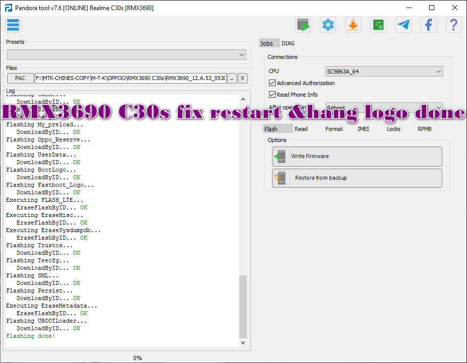 RMX3690 C30s fix restart &hang logo done