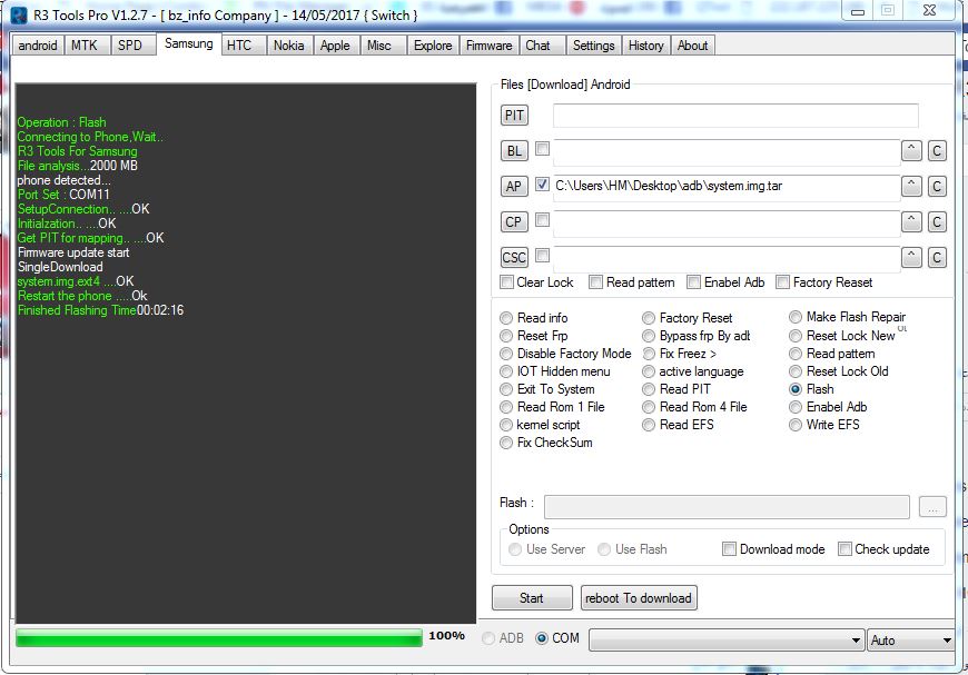 Boom Boom Boom The world's first Read Rom Samsung without Root  in Download Mode
