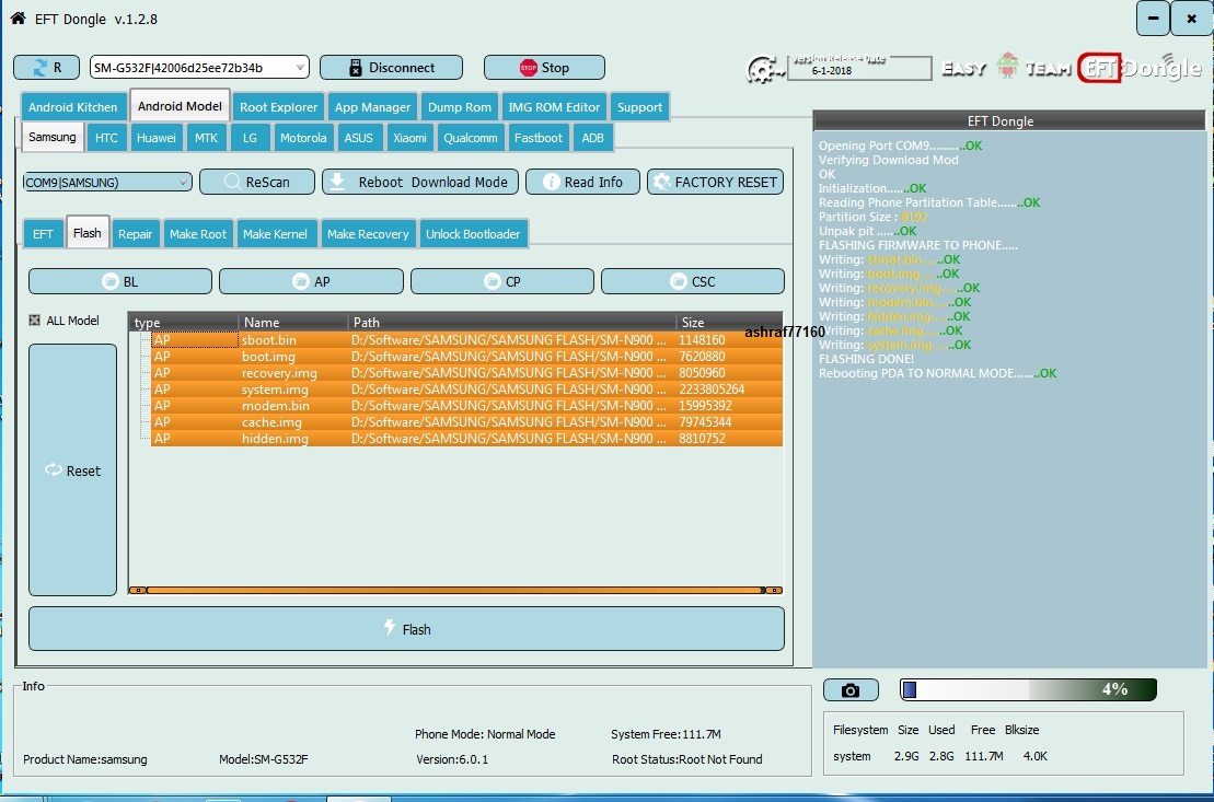 EFT Dongle Success Reports by ashraf77160
