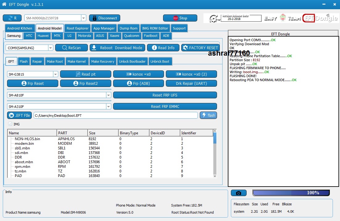 EFT Dongle Success Reports by ashraf77160