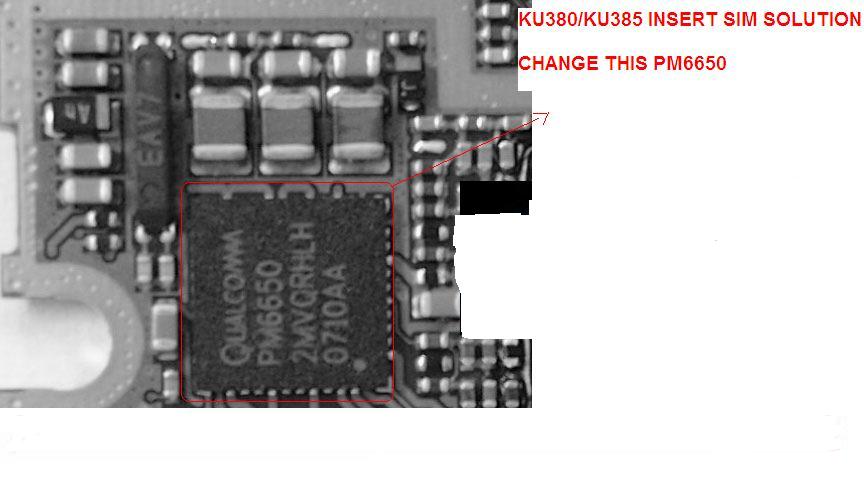  LG KU380  insert la carte USIM