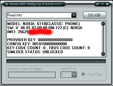 BB5+ SecCode, Reset BB5+ Counter (SL2,SL3), Backup 120&308, Send Unloc Code via USB