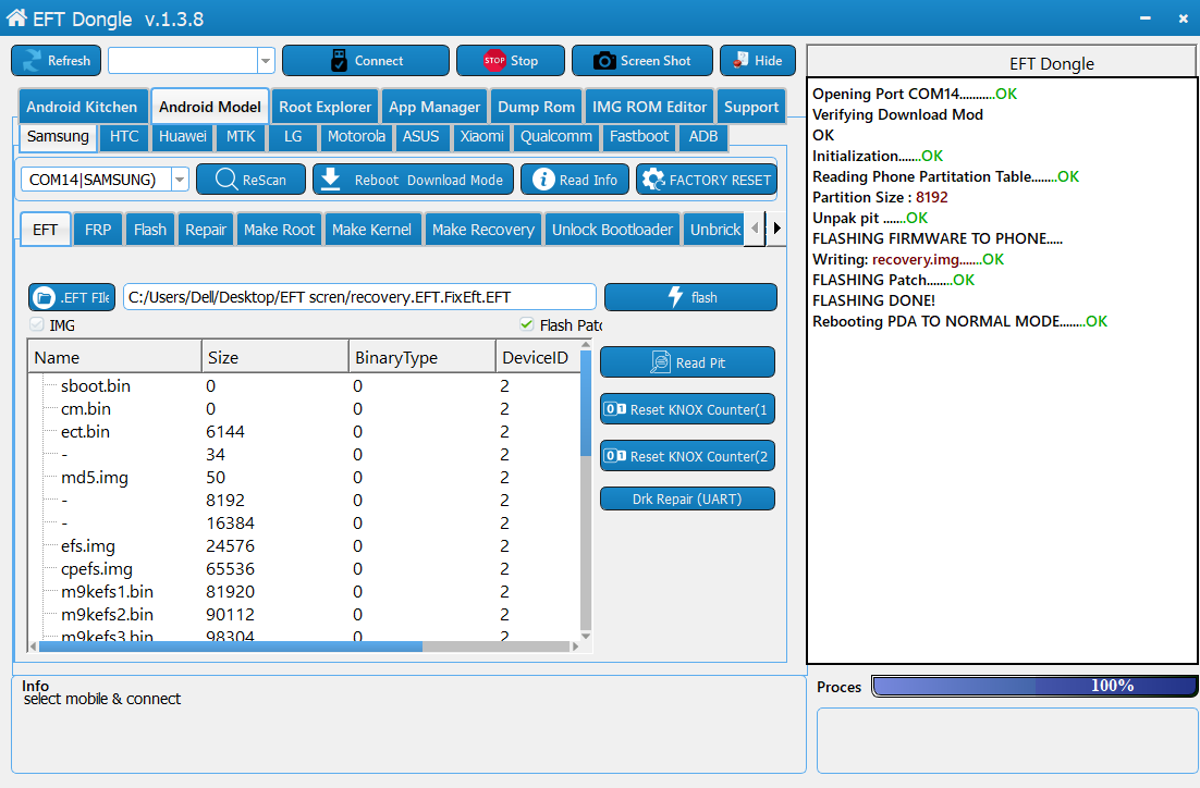 proglak )  EFT Dongle Success Reports )