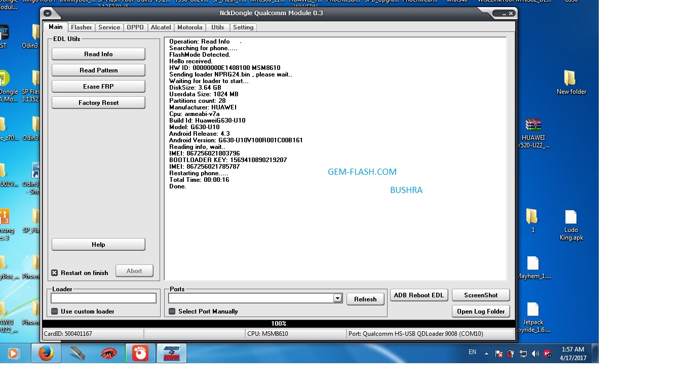 G630-U10V100R001C00B161 Qualcomm-MSM8610